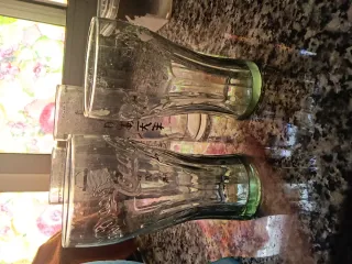 Vasos de cristal con diseño japonés