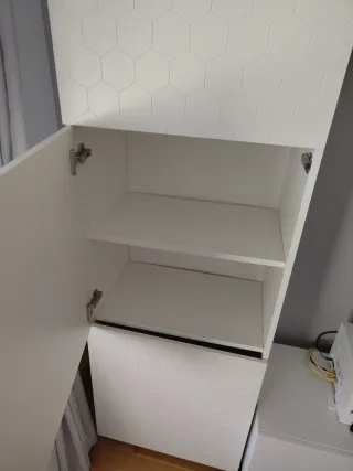 Armario IKEA BESTÅ Puertas Hexagonales Blanco