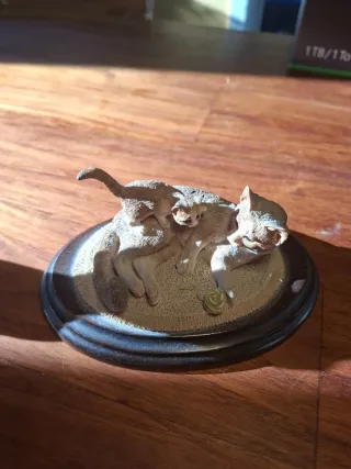 Lote 8 figuras gatitos cerámica #1