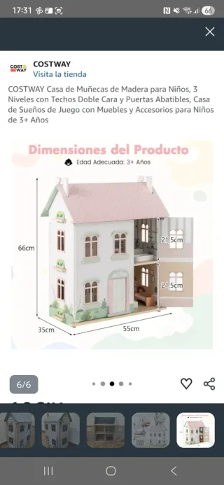 Casita de madera para jugar