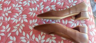Zapatos marrones mujer con poco tacon