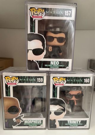 Lote Funko Pop! Matrix Neo, Morpheus, Trinity