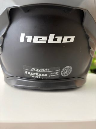 Casco de moto Hebo negro