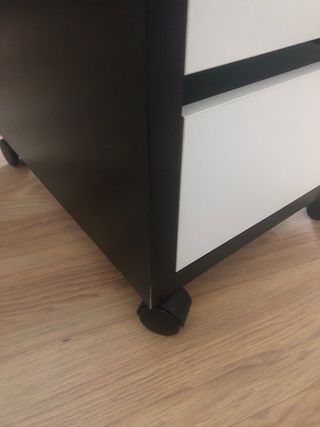 Cajonera MICKE Ikea Negra y Blanca