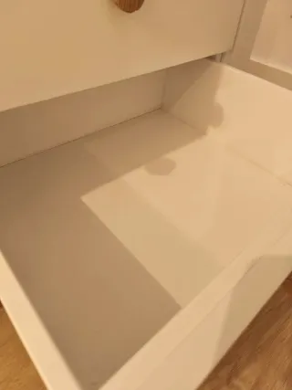 Cómoda cambiador pino blanca