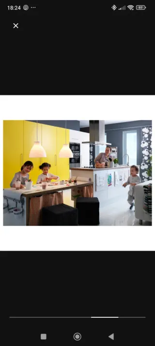 Lámpara de techo IKEA blanca