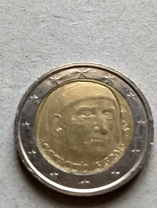 Moneta 2 Euro Italia Boccaccio .2013
