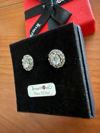 Pendientes plata circonitas nuevos