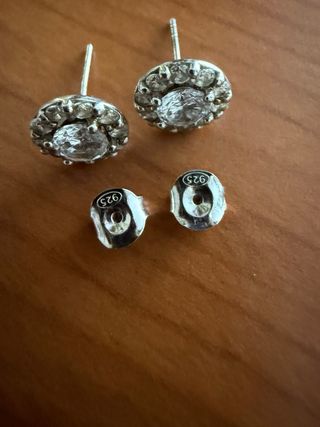Pendientes plata circonitas nuevos