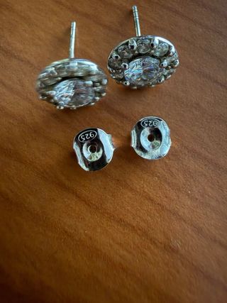 Pendientes plata circonitas nuevos