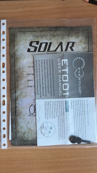 Solar A1.7BOP Artist LTD Impecable