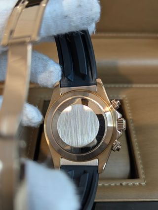 Reloj Seiko Mod Daytona Negro y Oro Rosa Rose Gold