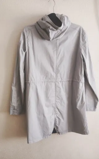 Trench reversible Nice Things azul/gris