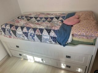 Cama nido 90cm con cajones