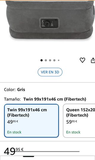 Colchón Hinchable Intex Fibertech Comfort