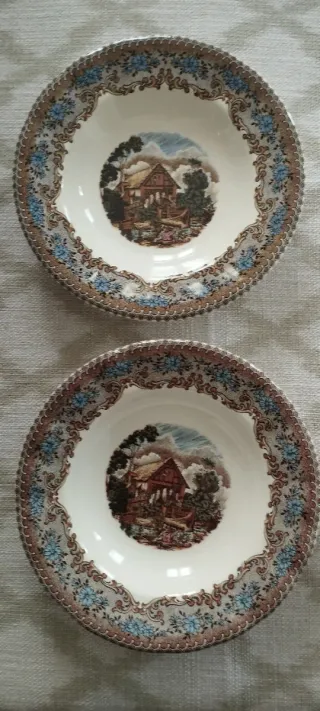 4 Platos hondos La Cartuja Molino Viejo