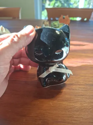 Lote 14 gatitos cerámica y otros #4