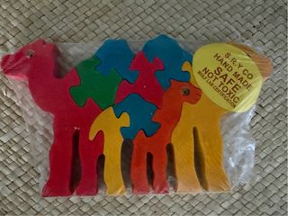 Lote 5 Puzzles Madera Camellos S.R.Y CO NUEVO