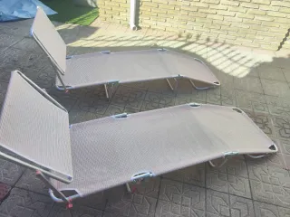 Juego 2 Tumbonas Plegables