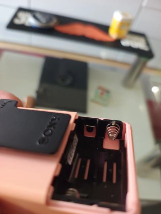 Radio Sony Walkman FM Naranja Púrpura