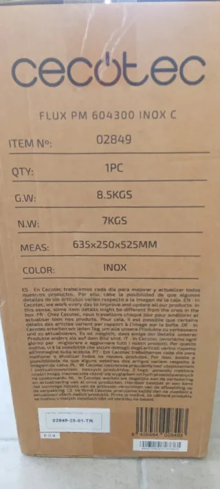 Cecotec Campana Extractora Flux PM 604300 Inox C