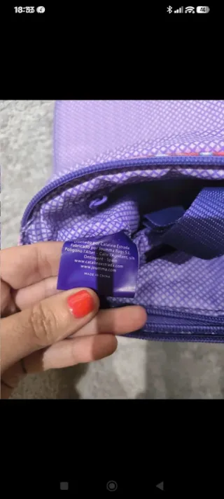 Neceser bandolera estampado floral