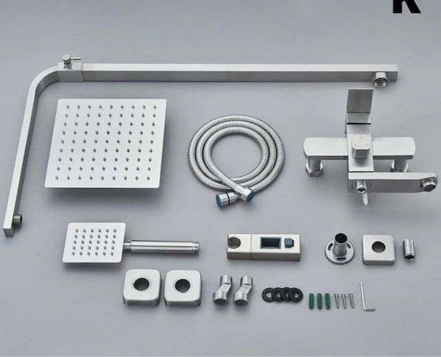 Conjunto Ducha Empotrado Plata