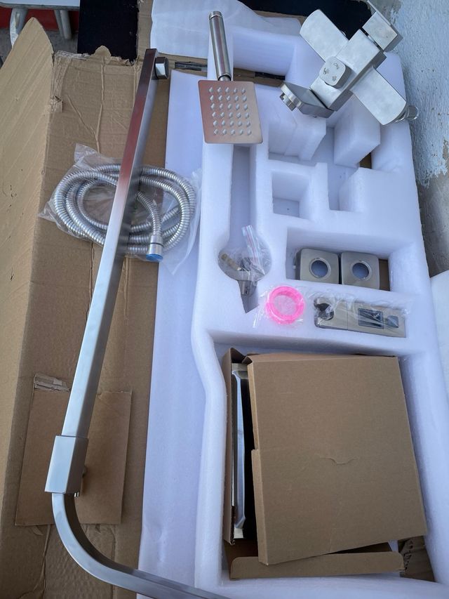 Conjunto Ducha Empotrado Plata