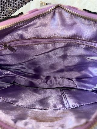 Borsa Guess viola rosa jacquard