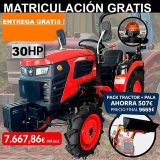 TRACTOR 30-50 CV MITSUBISHI MATRICULABLES 5.900 €