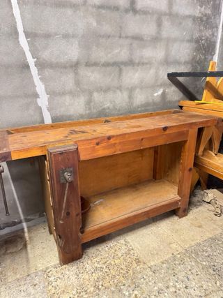 Banco de carpintero de madera