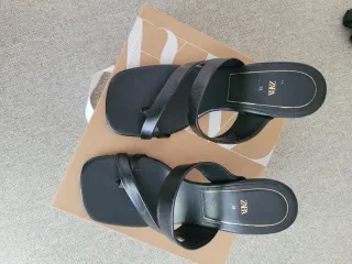 Sandalias tacón Zara Talla 38