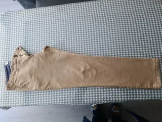 Pantalones Zara Beige/Marrón