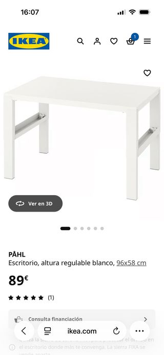 Conjunto de mesa y 2 sillas infantiles.