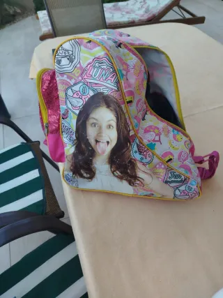 Conjunto Patinaje Niña Bolsa y Casco