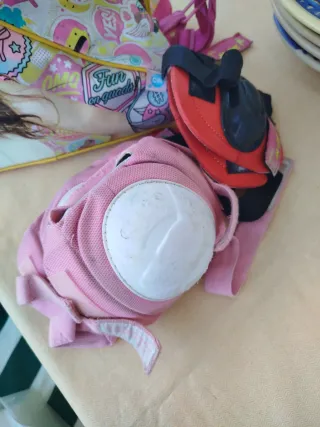 Conjunto Patinaje Niña Bolsa y Casco