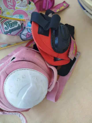 Conjunto Patinaje Niña Bolsa y Casco