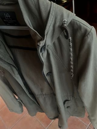 Parka verde caqui talla L