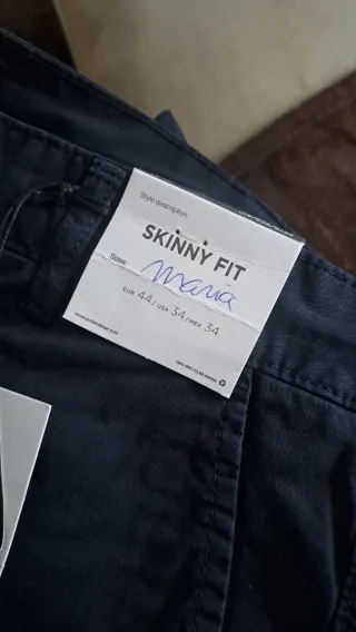 Pantalón chino hombre azul marino
