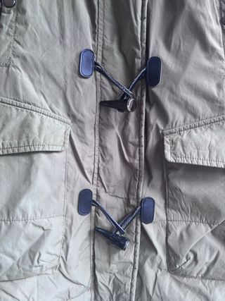 Parka Zara Mujer Verde Militar