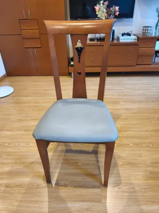 Mesa de comedor extensible con 6 sillas