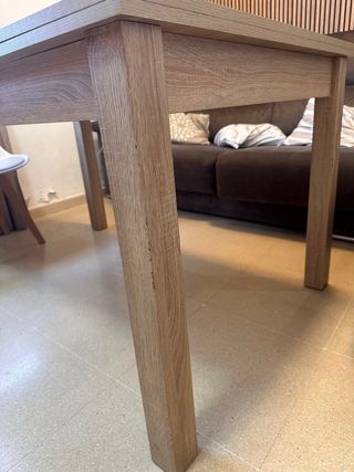 Mesa comedor extensible madera