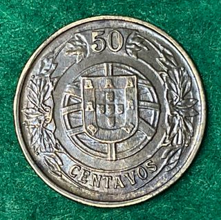 ºoO 50 centavos de escudo 1926 - Portugal