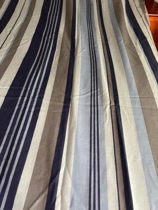 Funda Nórdica Cama 135 Rayas Azul y Gris