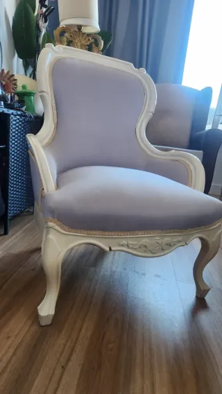 !!!OOOFERTAA!!! Sillón Provenzal Luis XV tapizado