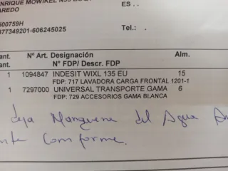 Lavadora Indesit WIXL135 6kg