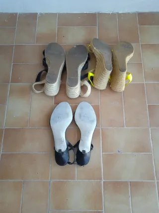 Lote de sandalias mujer y regalo ( leer texto )