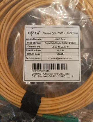 5 Cables Ópticos ESCAM LC/APC