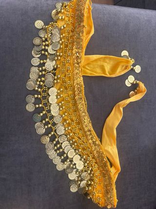 Conjunto danza vientre niña amarillo