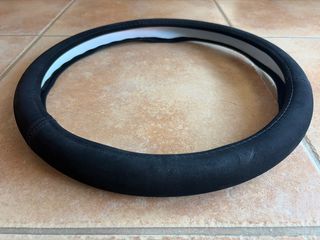 Funda volante tipo alcántara negra